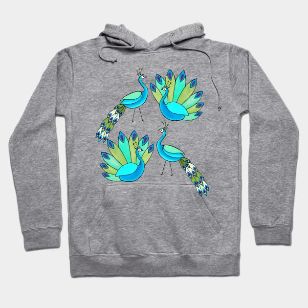 Peacocks are beautiful Hoodie by estudioanzol